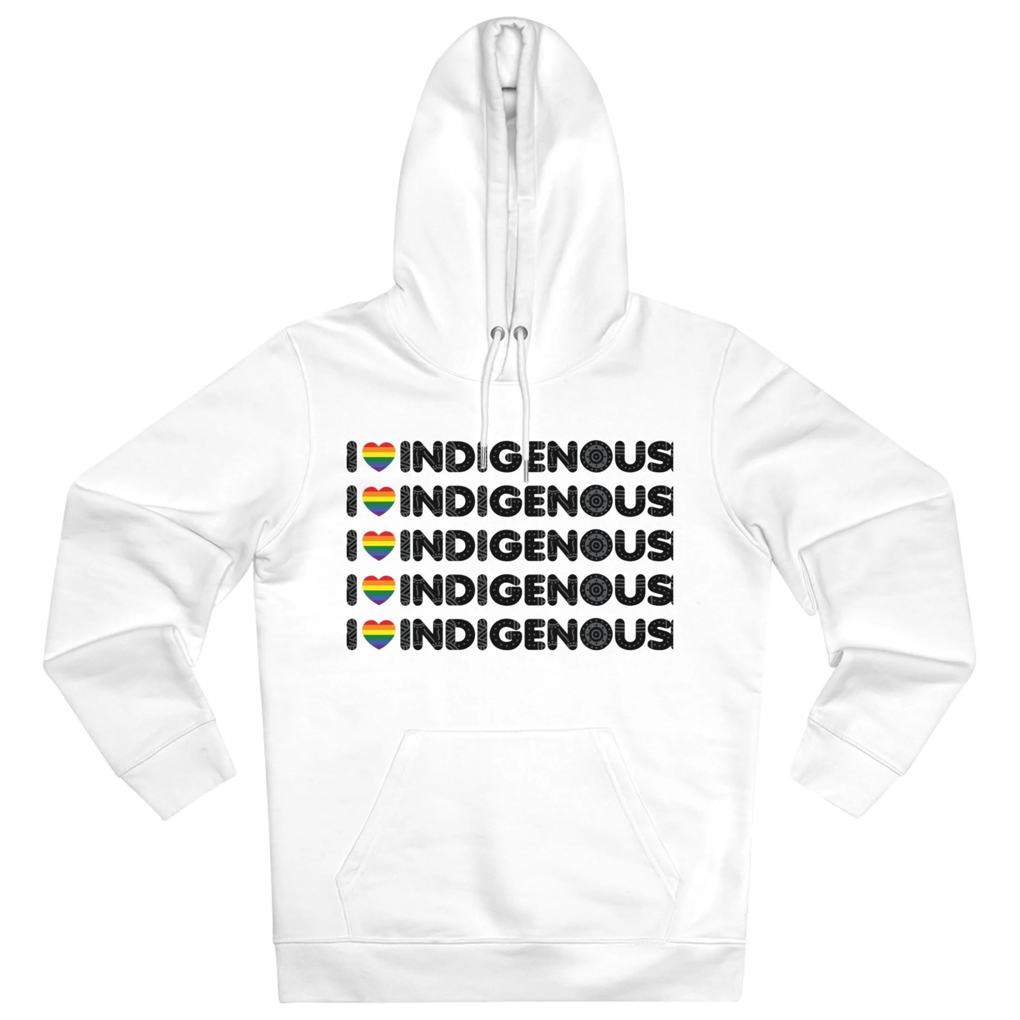 I Love Indigenous | Unisex Cruiser Hoodie | Recyclable