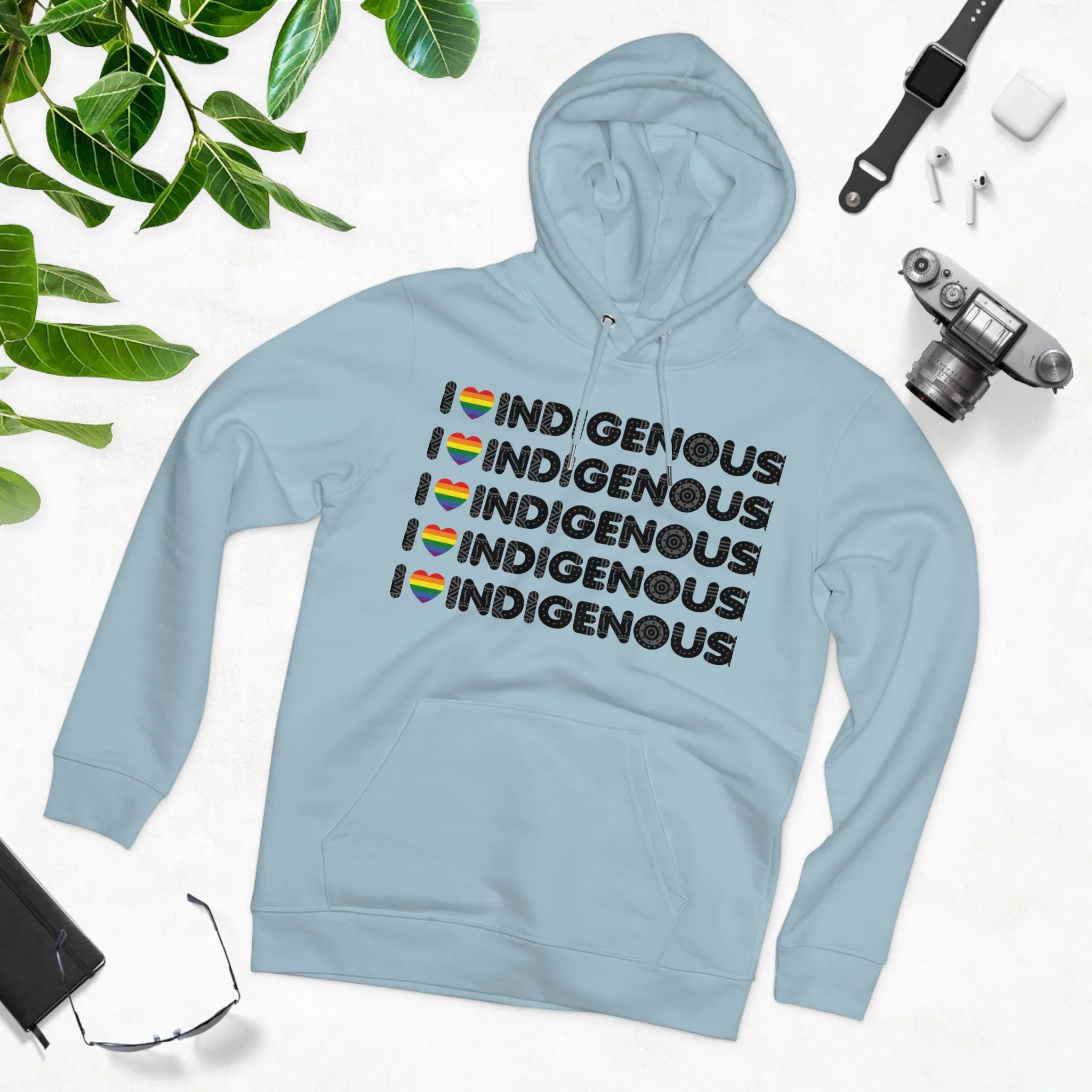 I Love Indigenous | Unisex Cruiser Hoodie | Recyclable