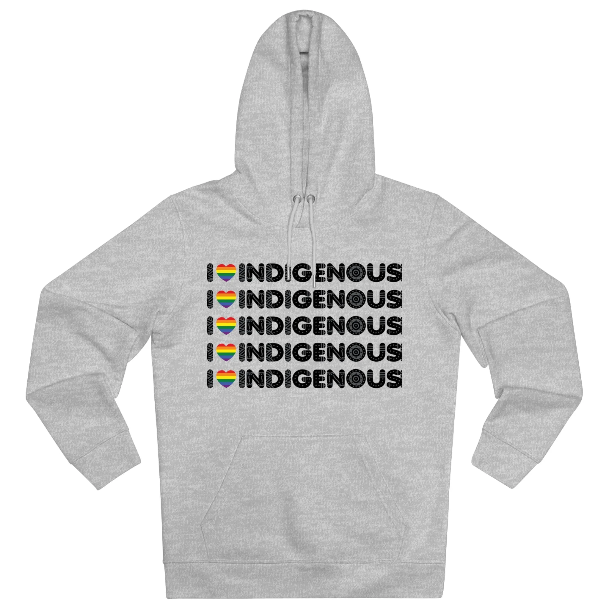 I Love Indigenous | Unisex Cruiser Hoodie | Recyclable
