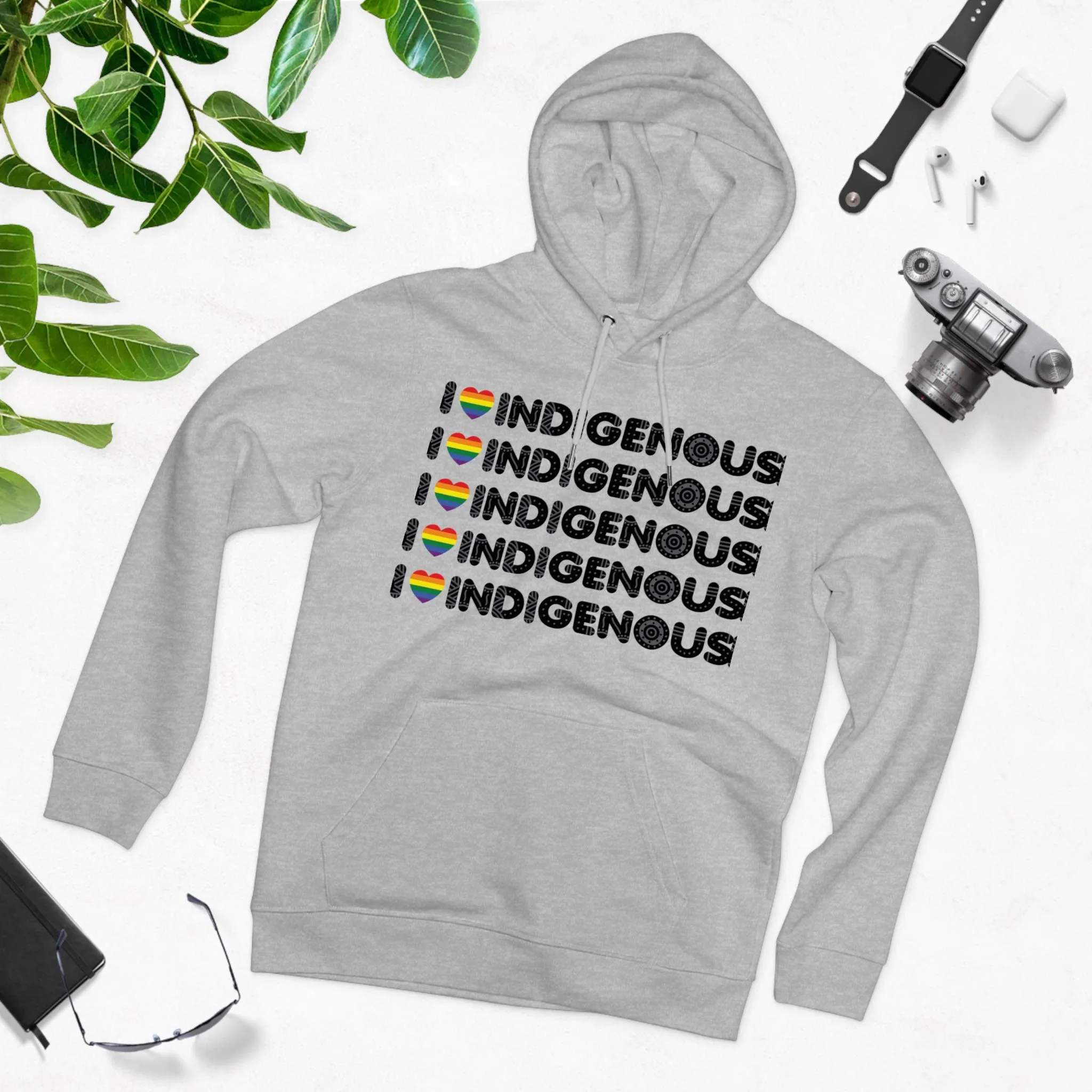 I Love Indigenous | Unisex Cruiser Hoodie | Recyclable