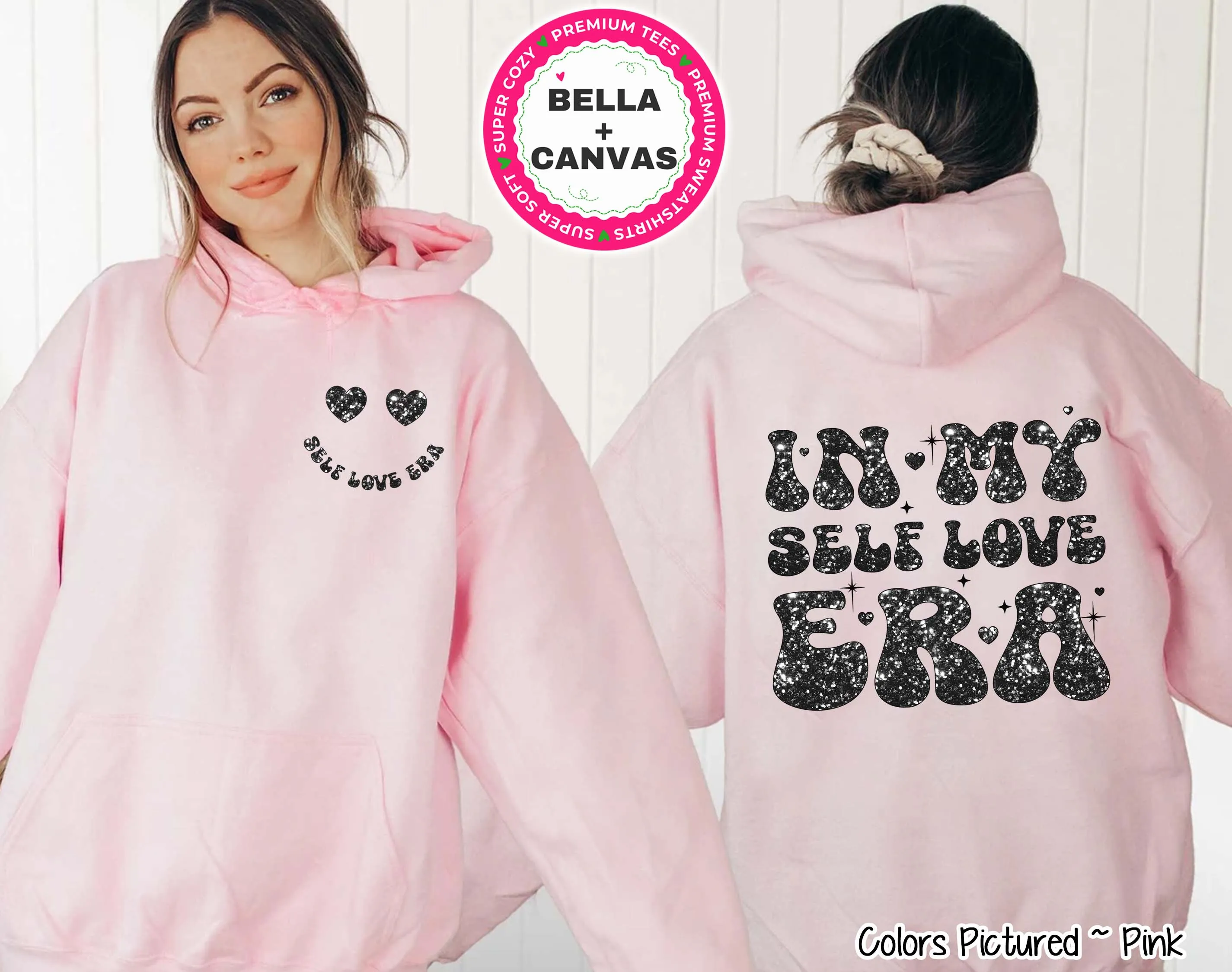 In My Self Love Era Black 2 Sided Valentine Tee or Sweatshirt