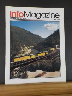Info Magazine Union Pacific System 1986 July Employee UP Texas Division Lumber T