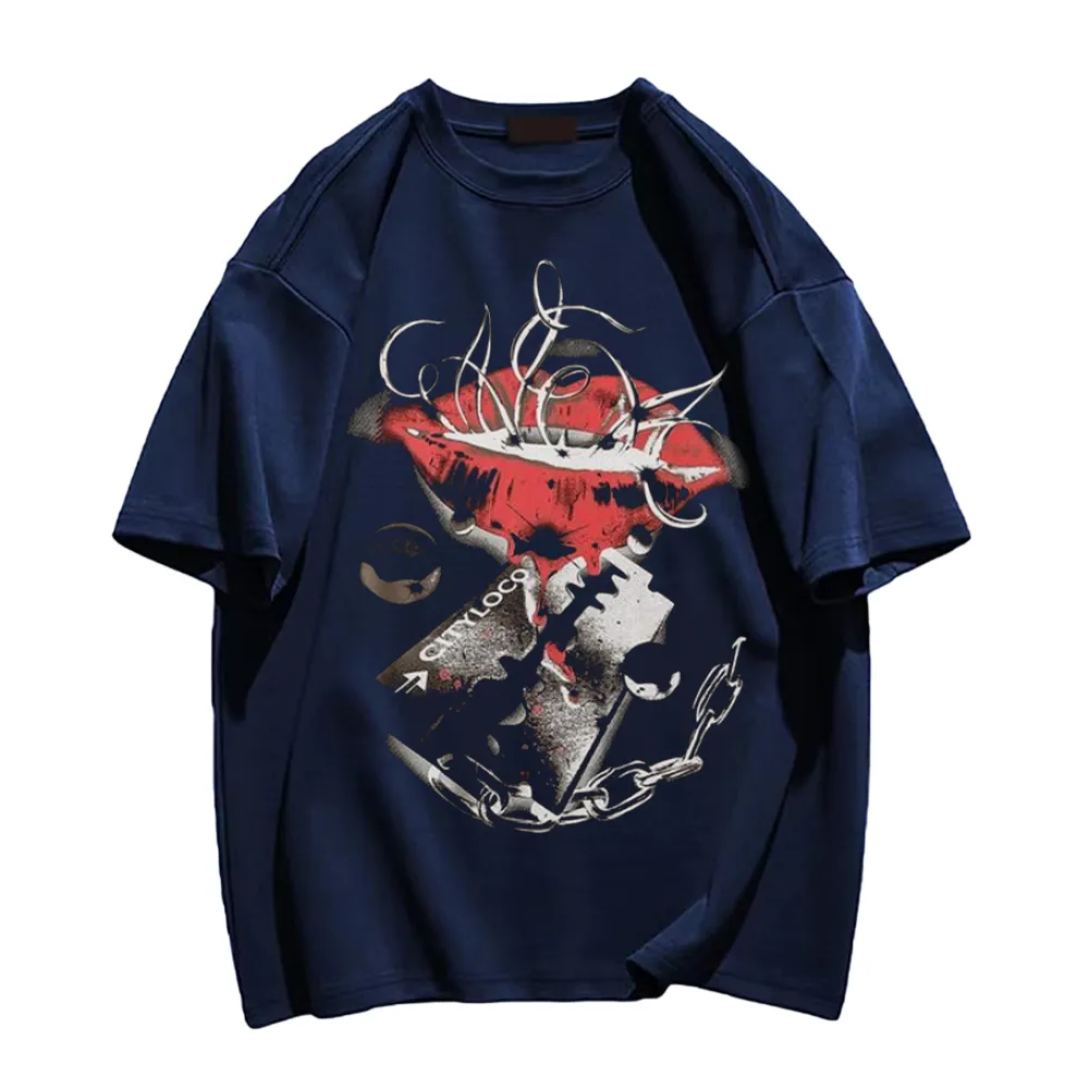 Injured Lip Print T-Shirt