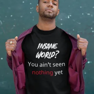 Insane World with ABC's of Salvation 2-Sided T-Shirt