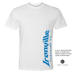 Ironville BLUE VERT LOGO Soft-Blend Fitted Gym T-shirt