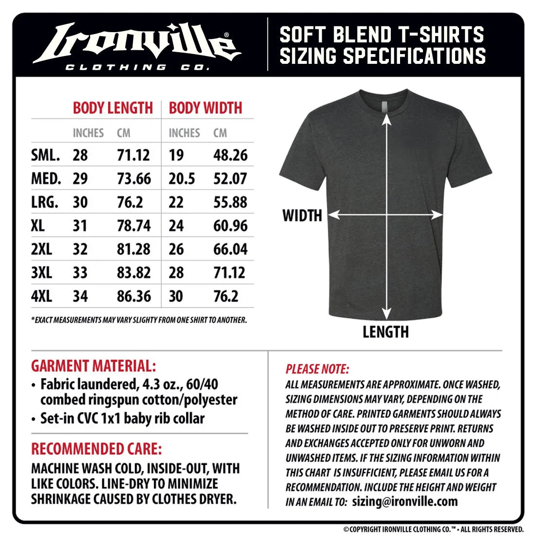 Ironville BLUE VERT LOGO Soft-Blend Fitted Gym T-shirt
