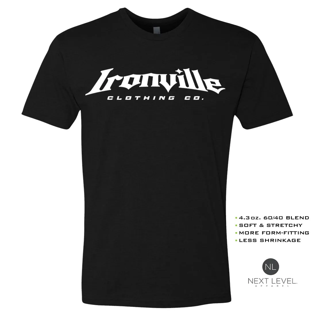 Ironville OLD GLORY Soft-Blend Fitted Gym T-shirt