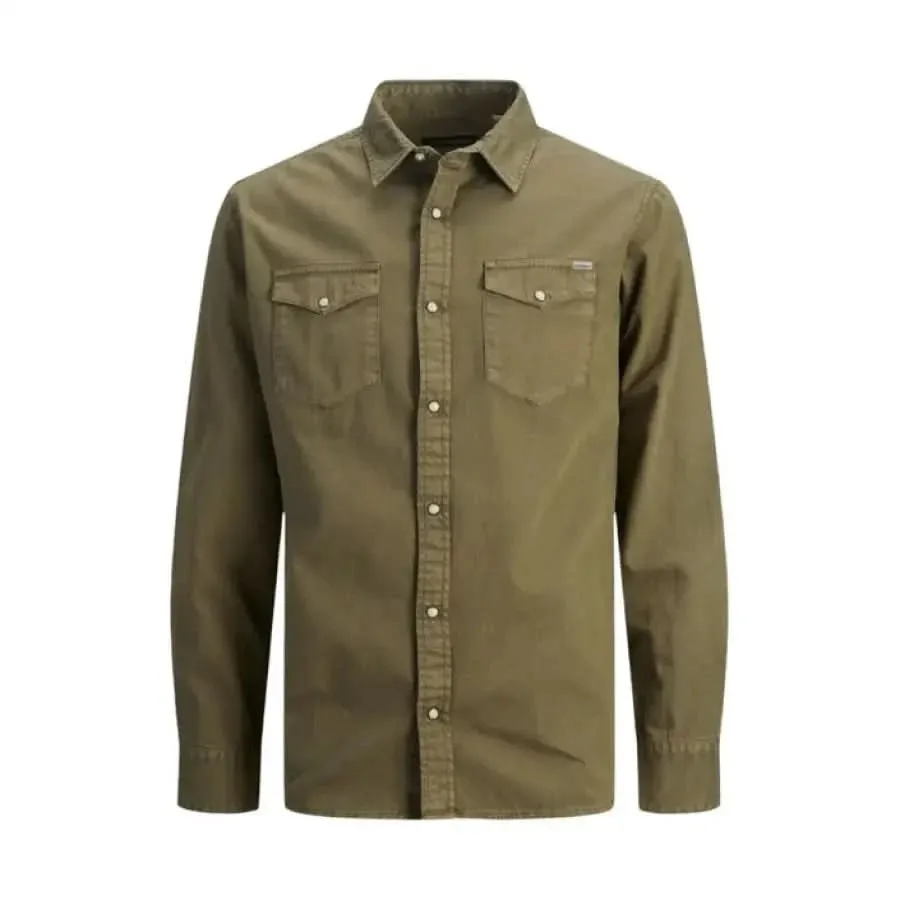 Jack & Jones Men's Classic Blue Long Sleeve Shirt