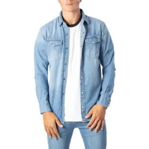Jack & Jones Men's Classic Blue Long Sleeve Shirt