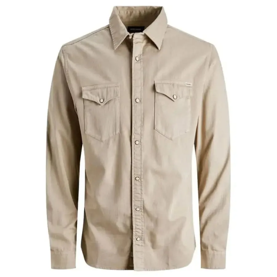 Jack & Jones Men's Classic Blue Long Sleeve Shirt
