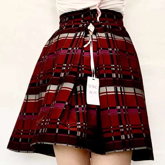 Jacquard Midi Skirt by Si-Jay~knee length~Sz. S US 40 NWT Jacquard Trapeze