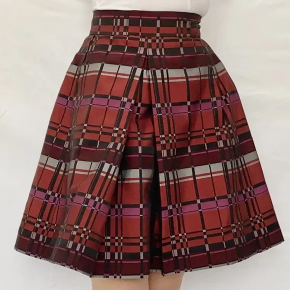 Jacquard Midi Skirt by Si-Jay~knee length~Sz. S US 40 NWT Jacquard Trapeze