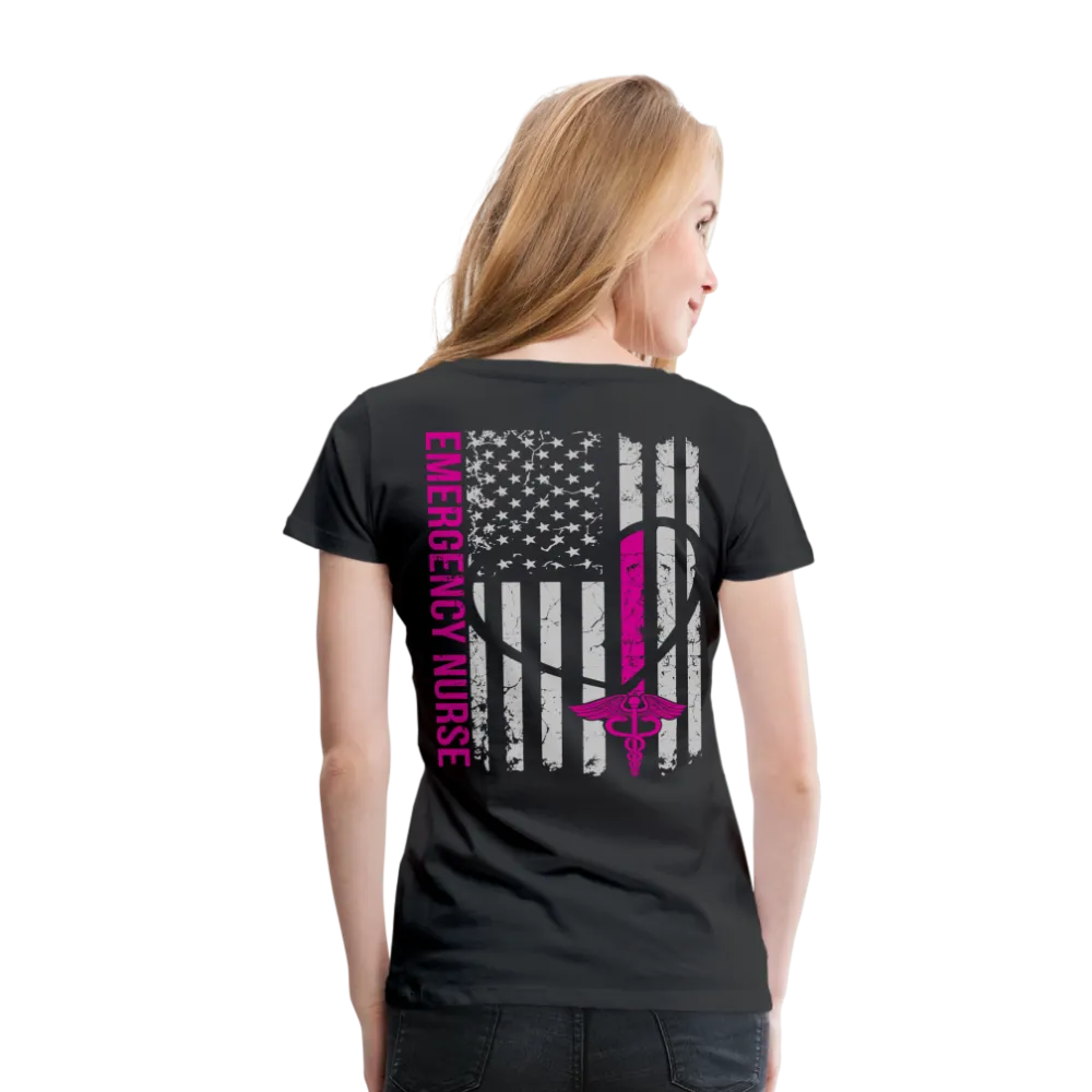Jamie Emergency Nurse Flag Women’s Premium T-Shirt