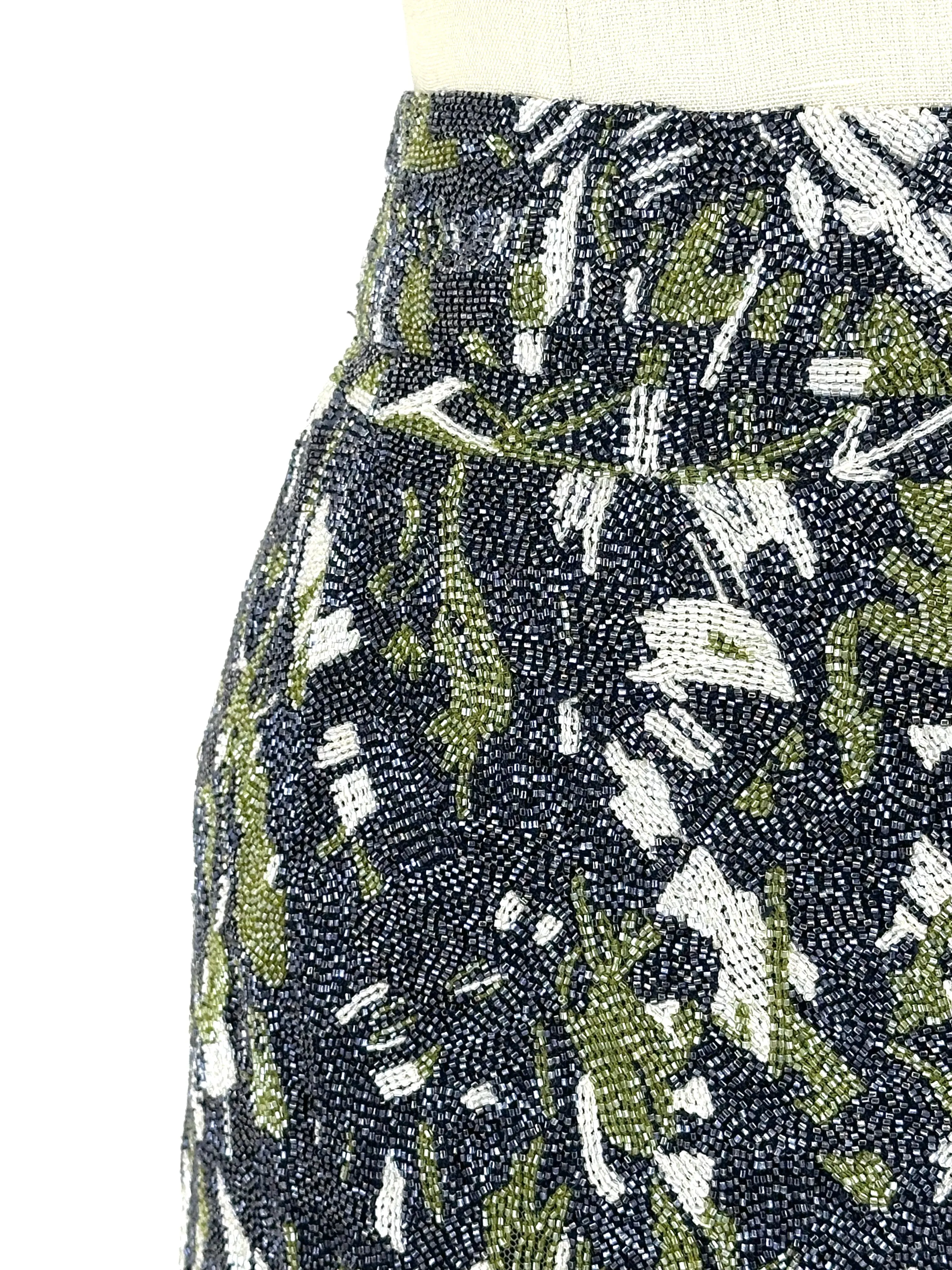 Jason Wu Silk Beaded Skirt