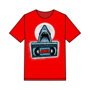 JAWS - Classic 80s movie VHS Tape T-shirts