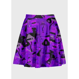 Jupe Glitch Violet Apparel and Accessories for Weirdcore Fans