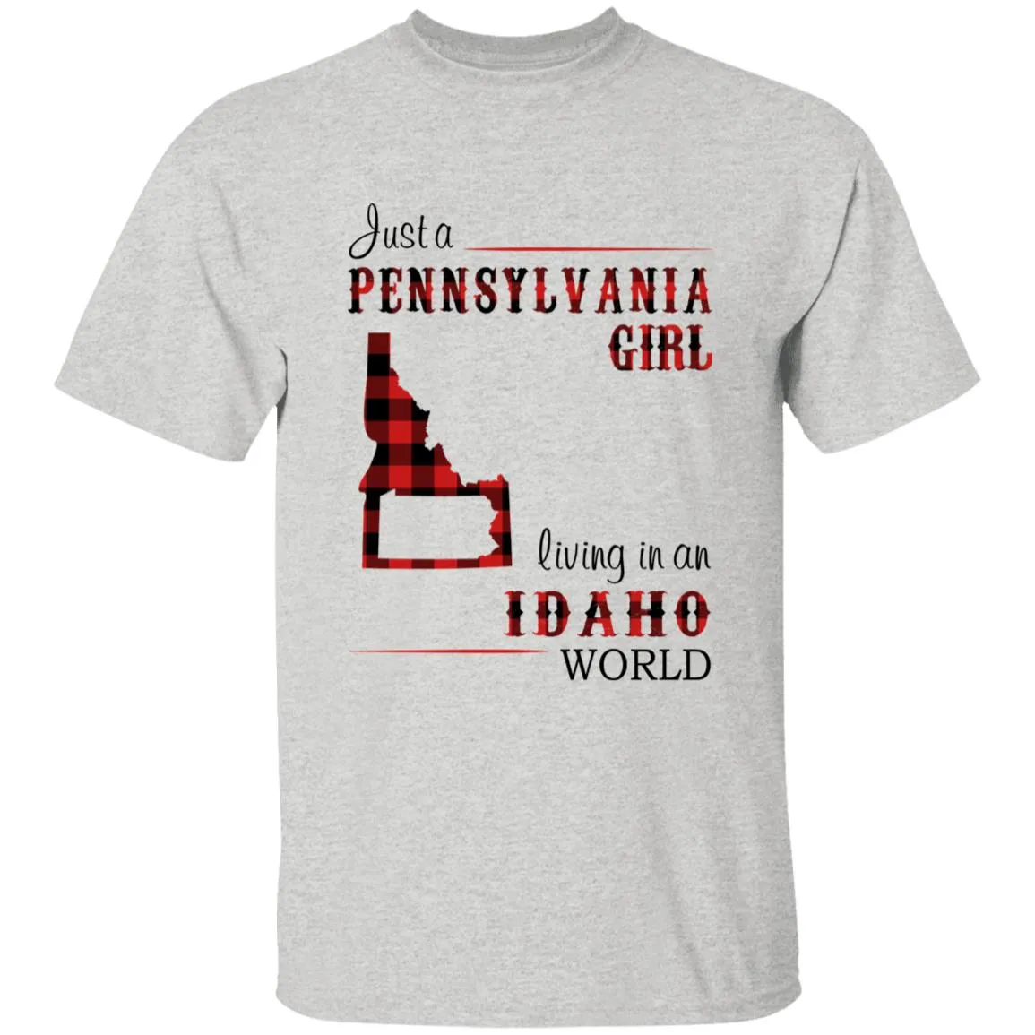 Just A Pennsylvania Girl Living In An Idaho World T-shirt