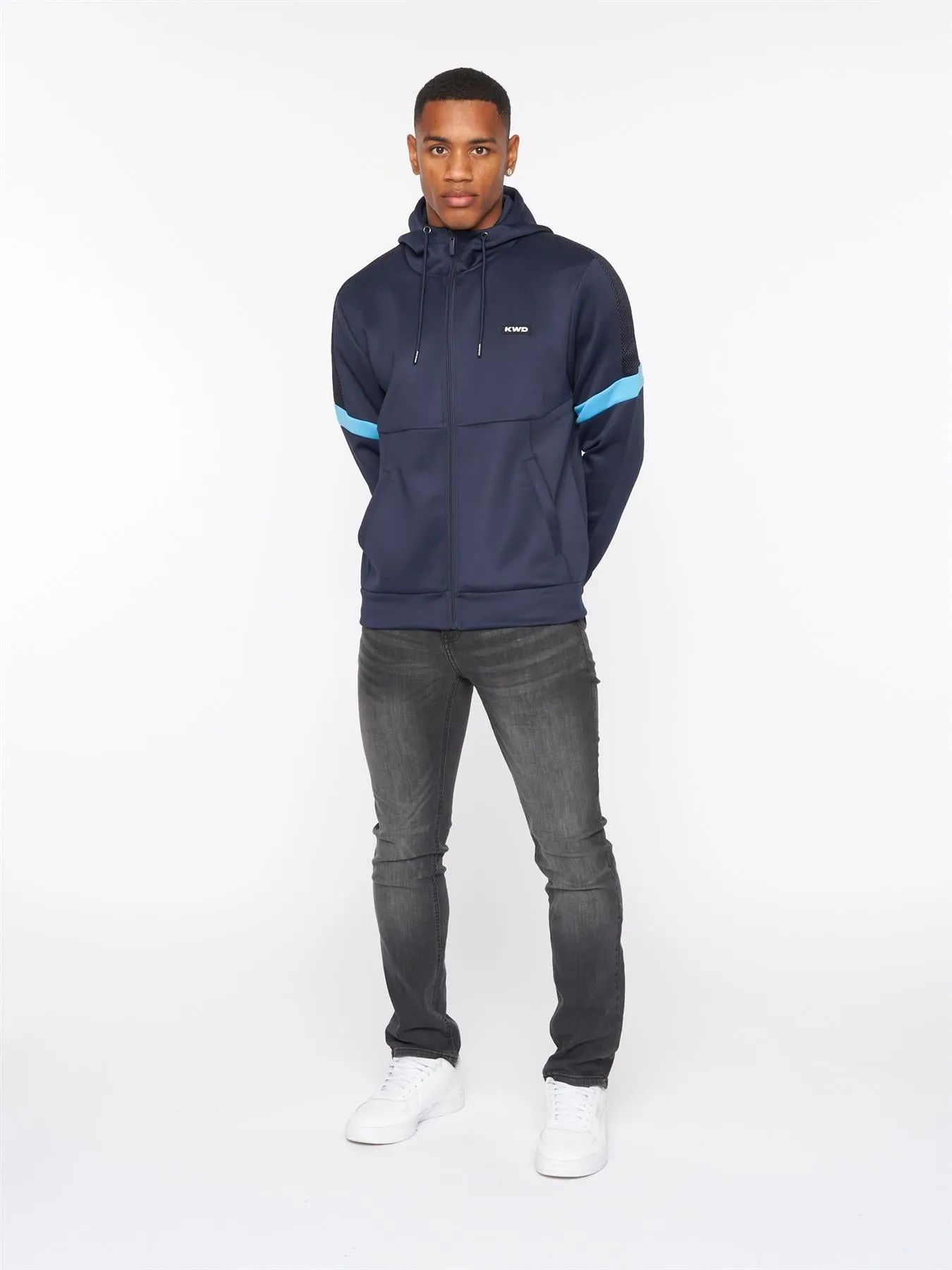 Kadar Zip Thru Hoody Navy Blazer / Swimcap