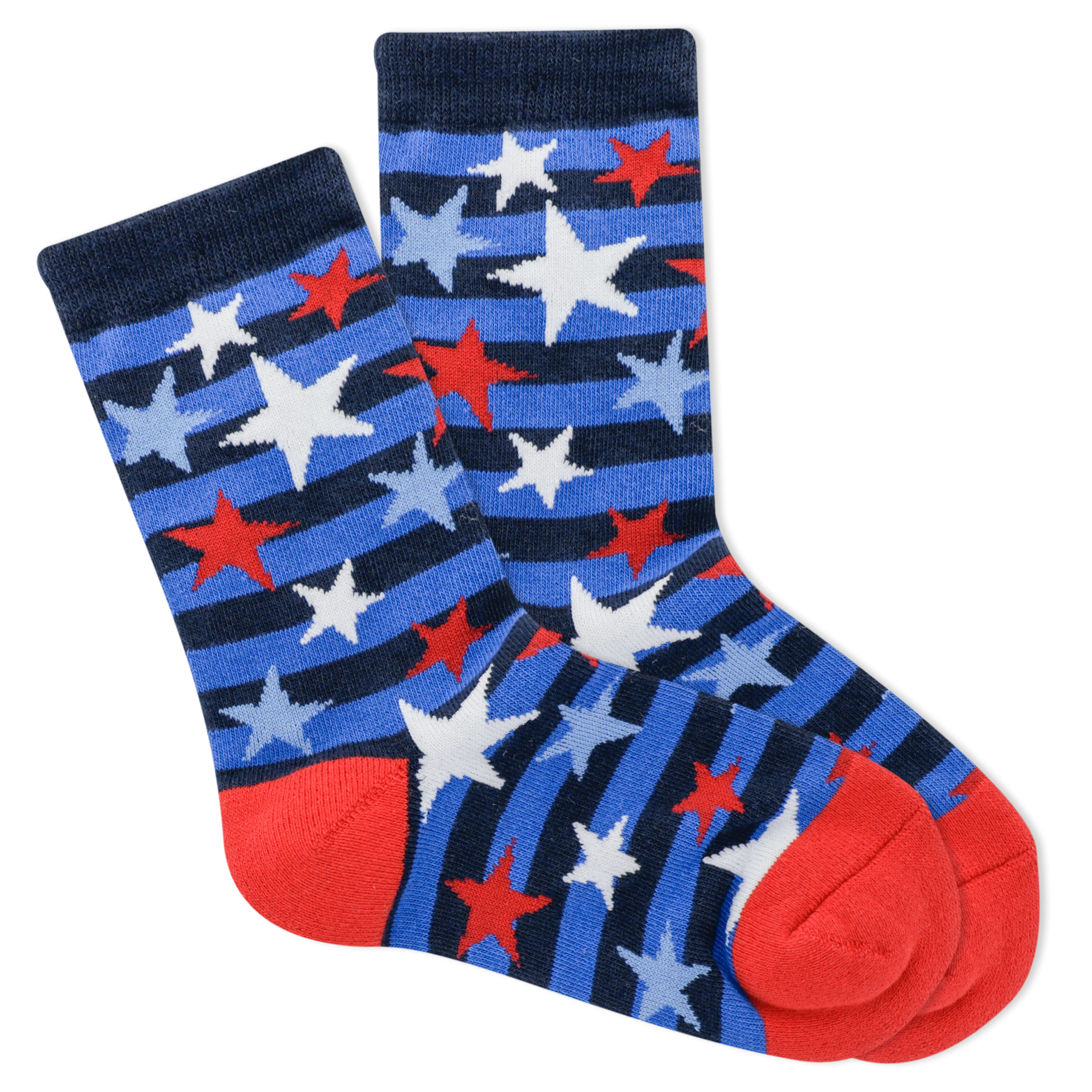 K.Bell Kid's American Made Stars & Stripes Crew Sock