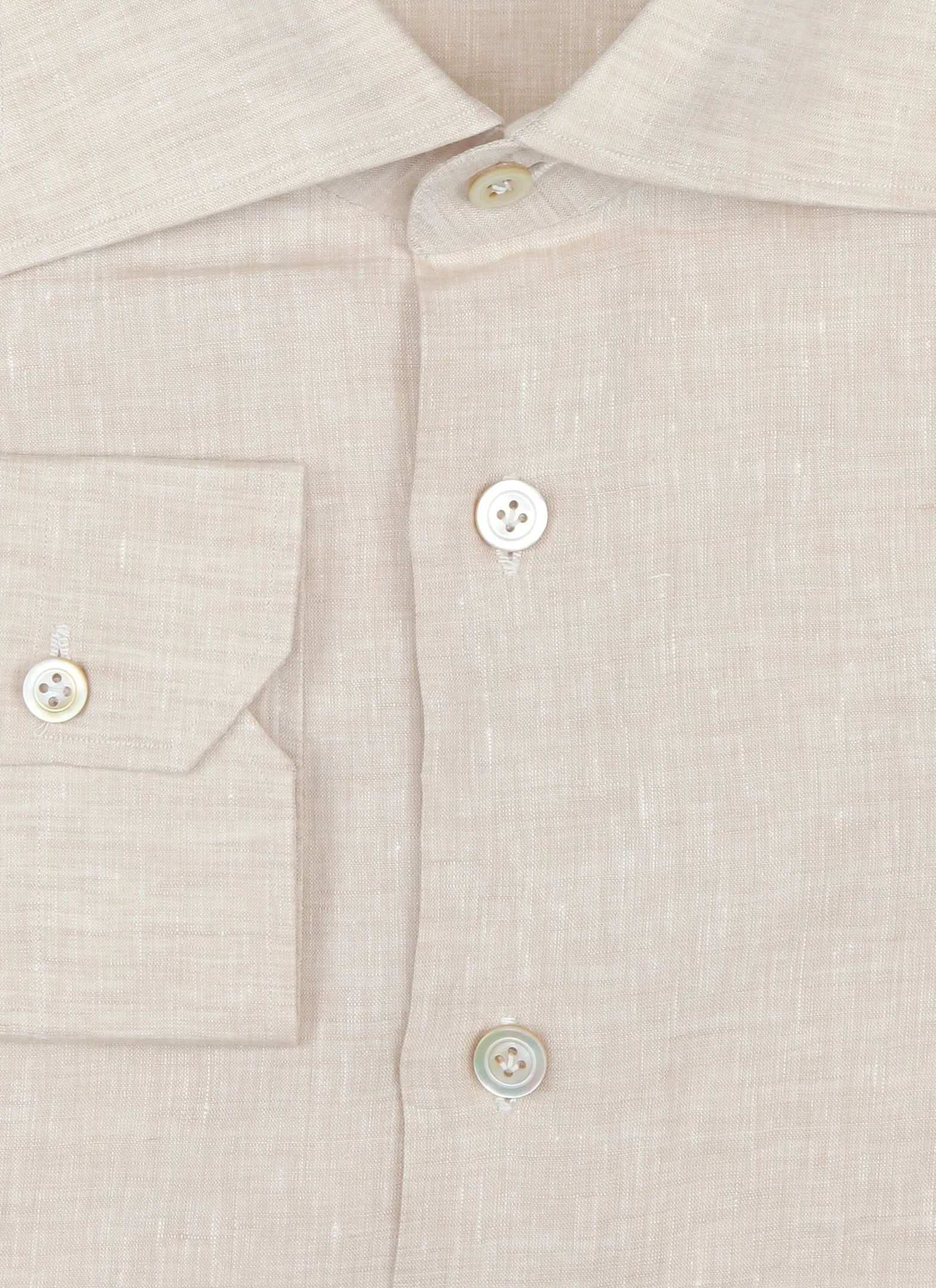 Kiton Beige Shirt - Slim