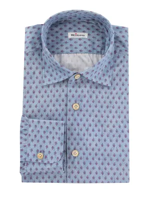 Kiton Blue Shirt - Slim