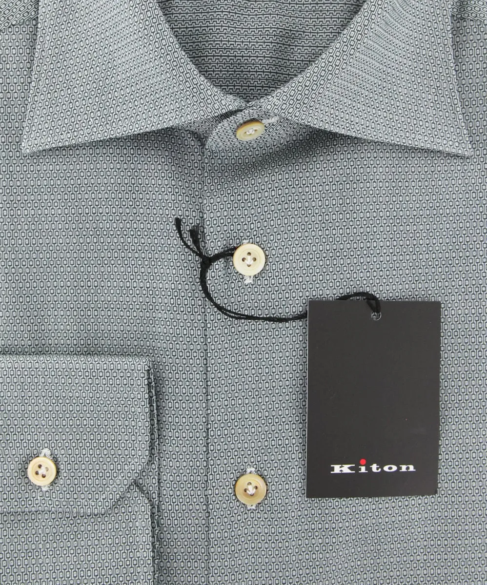 Kiton Dark Green Shirt - Slim