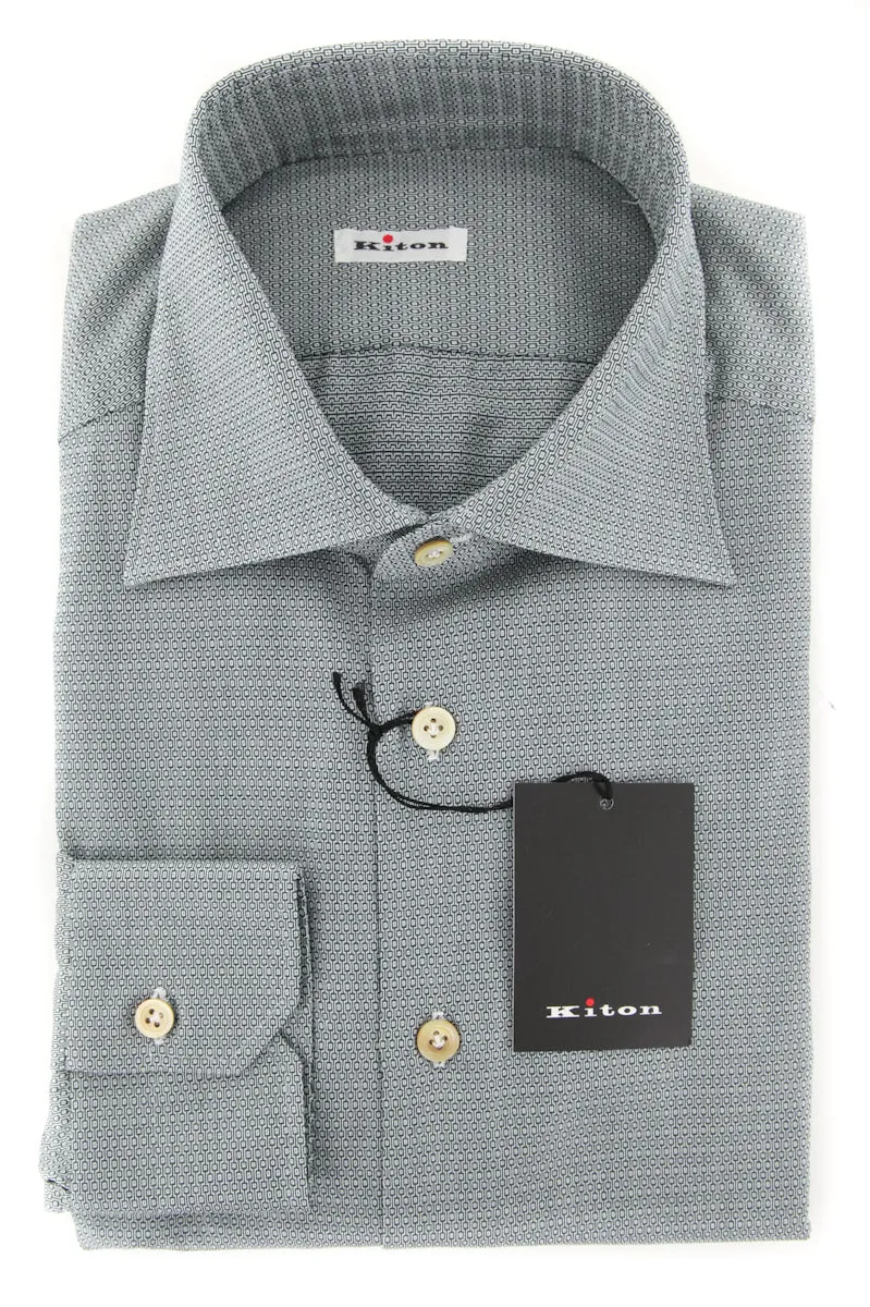 Kiton Dark Green Shirt - Slim