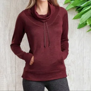 Kuhl Lea Pullover Sweatshirt size small rosewood women's NWT cowl neck