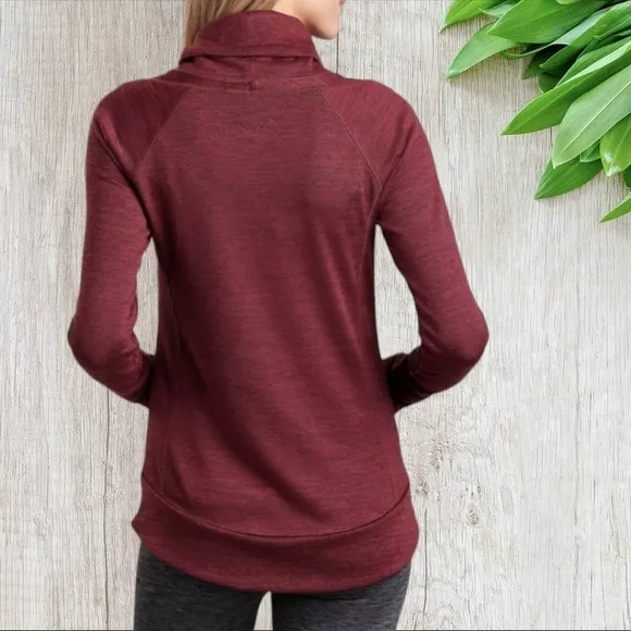 Kuhl Lea Pullover Sweatshirt size small rosewood women's NWT cowl neck