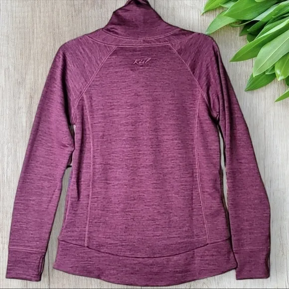 Kuhl Lea Pullover Sweatshirt size small rosewood women's NWT cowl neck