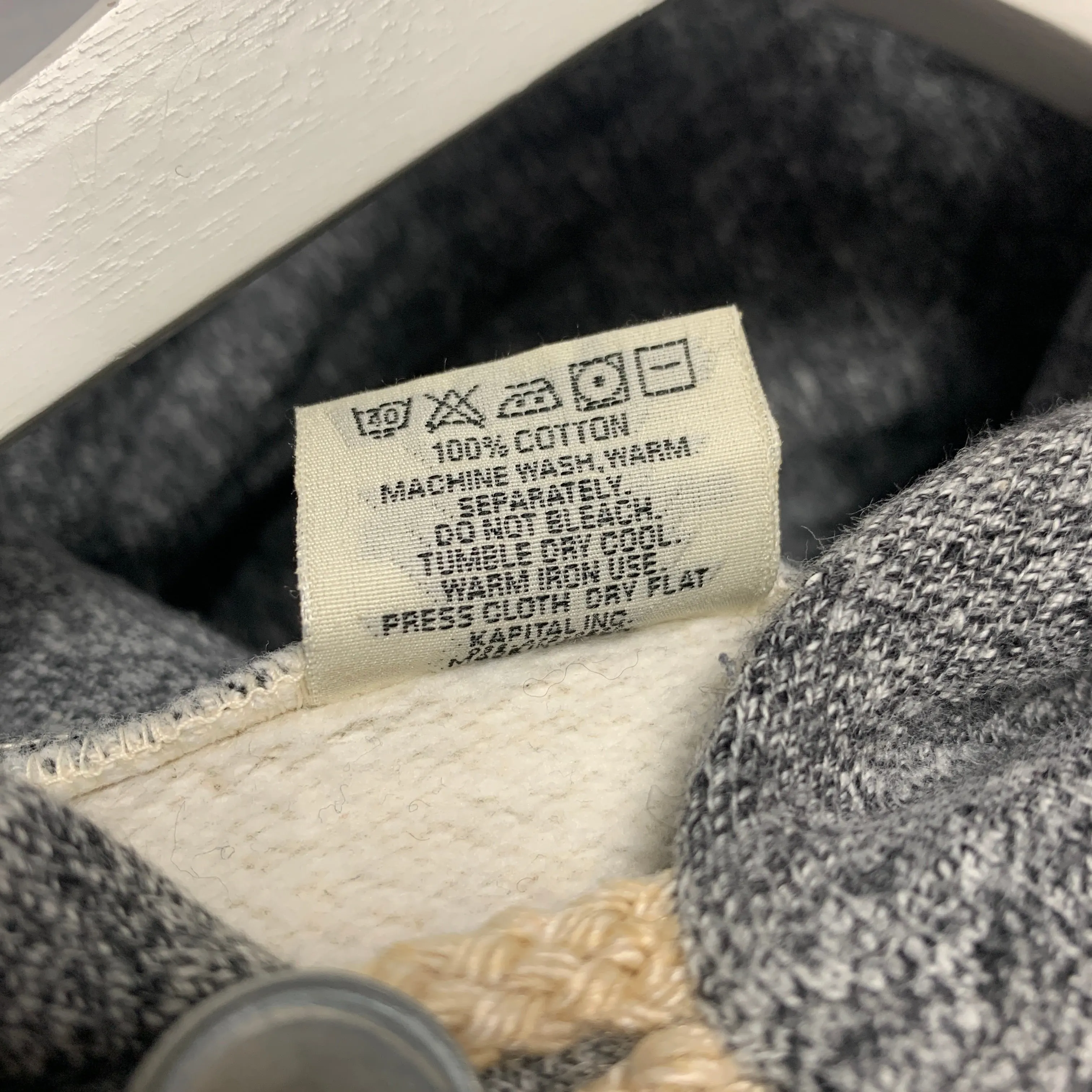 [L] Kapital Surf FARMY Hoodie Hooded Sweatshirt Two Tone