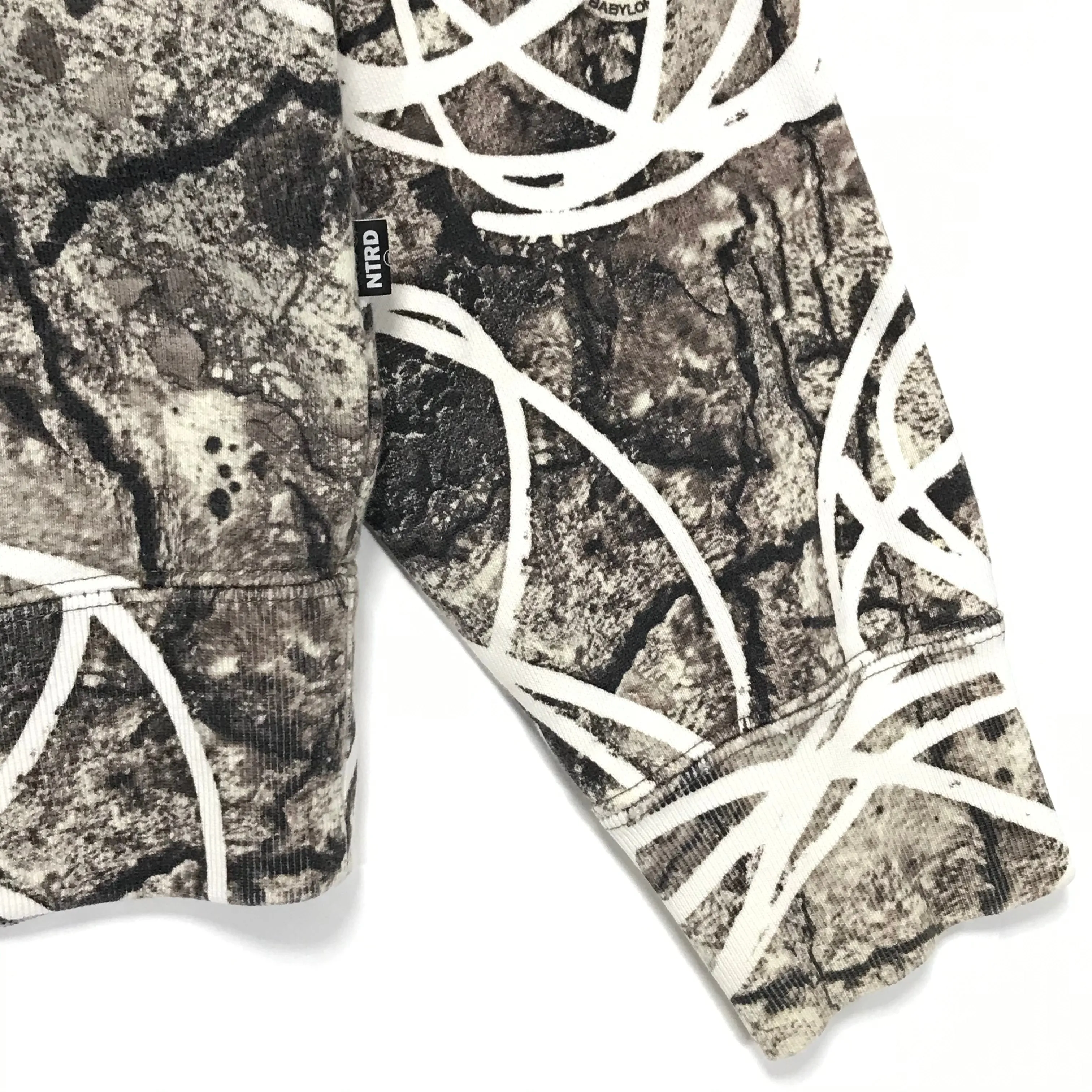 [L] NITRAID X FUTURA REAL STONE CAMO HOODIE GREY