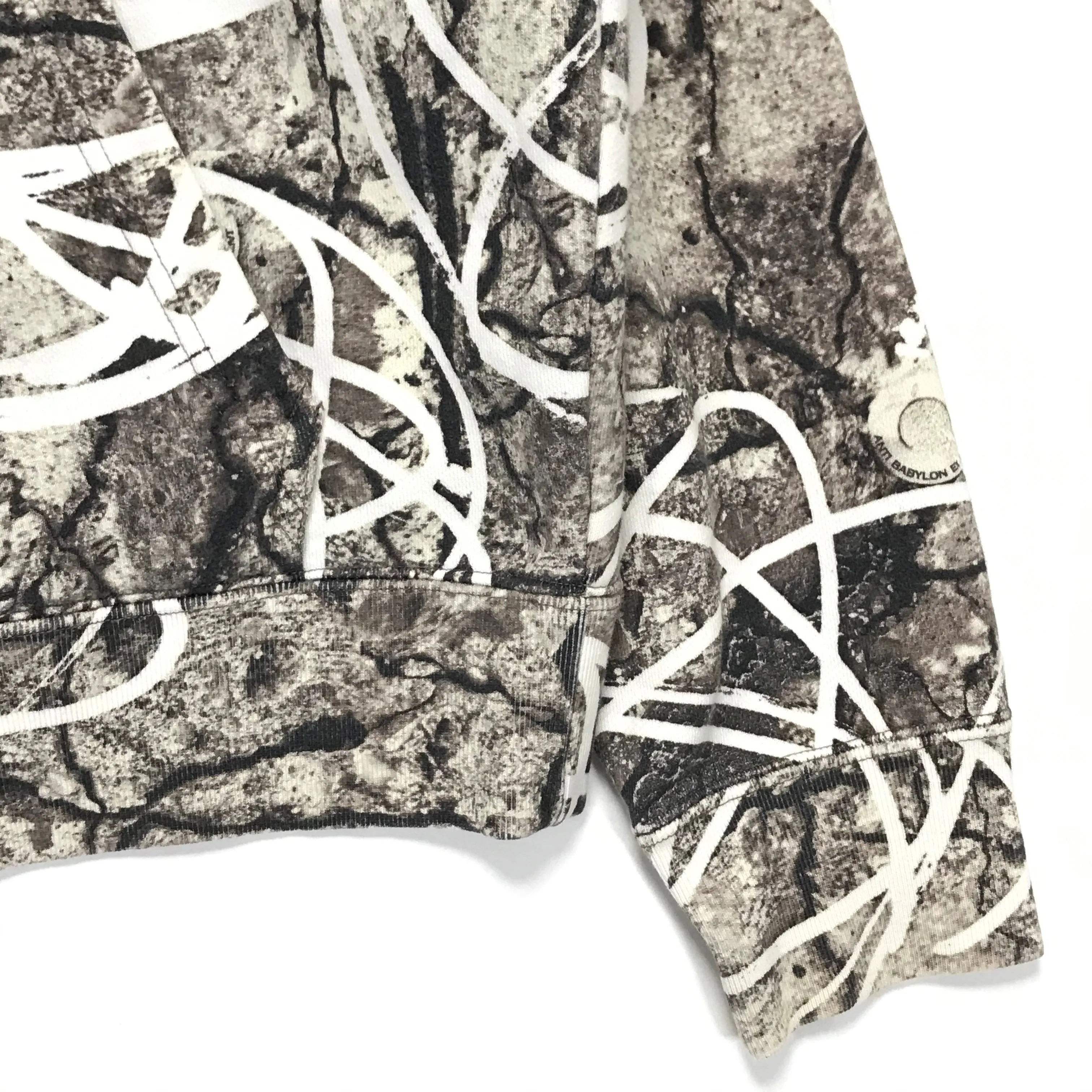 [L] NITRAID X FUTURA REAL STONE CAMO HOODIE GREY