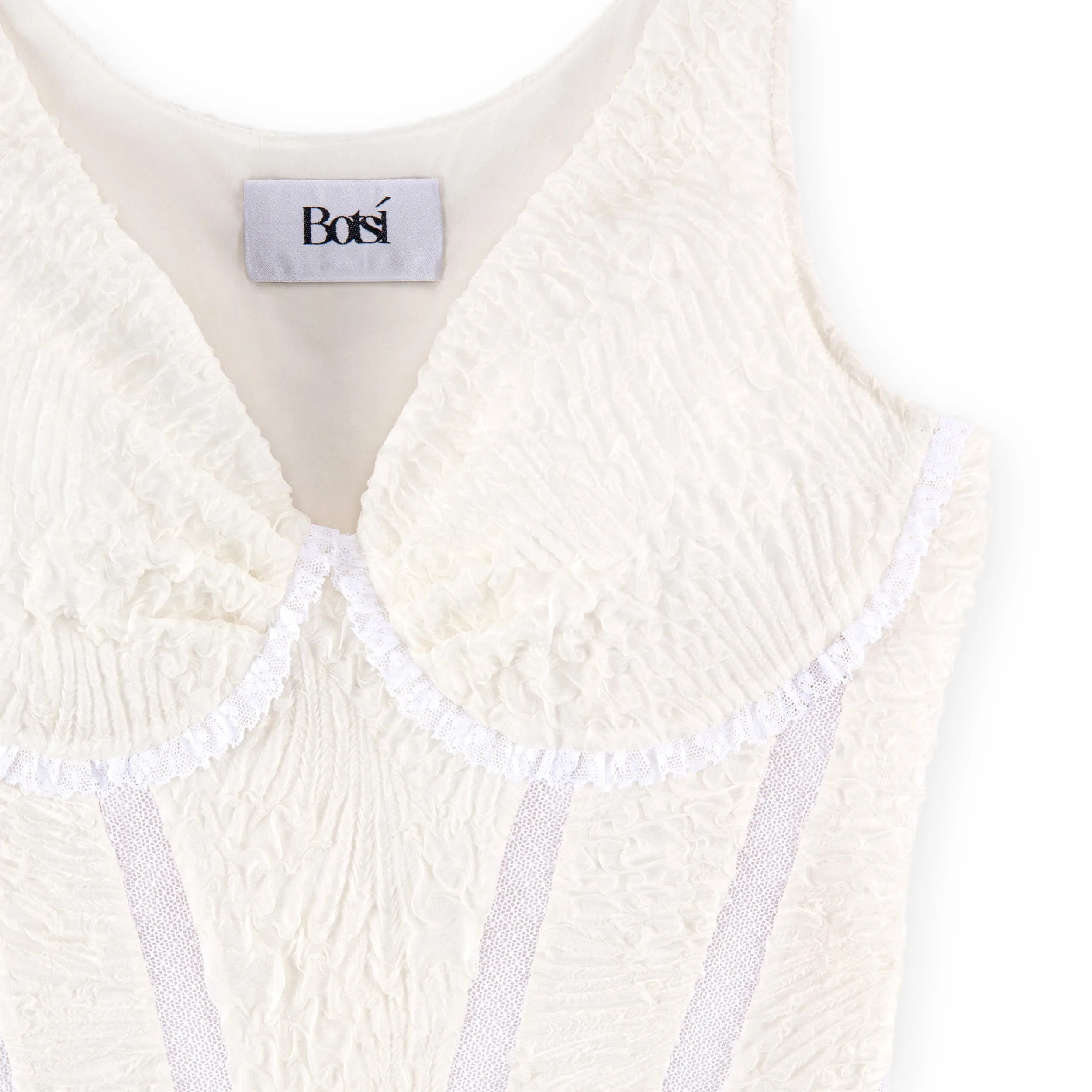 Lace-Panelling Stretchy Corset Top