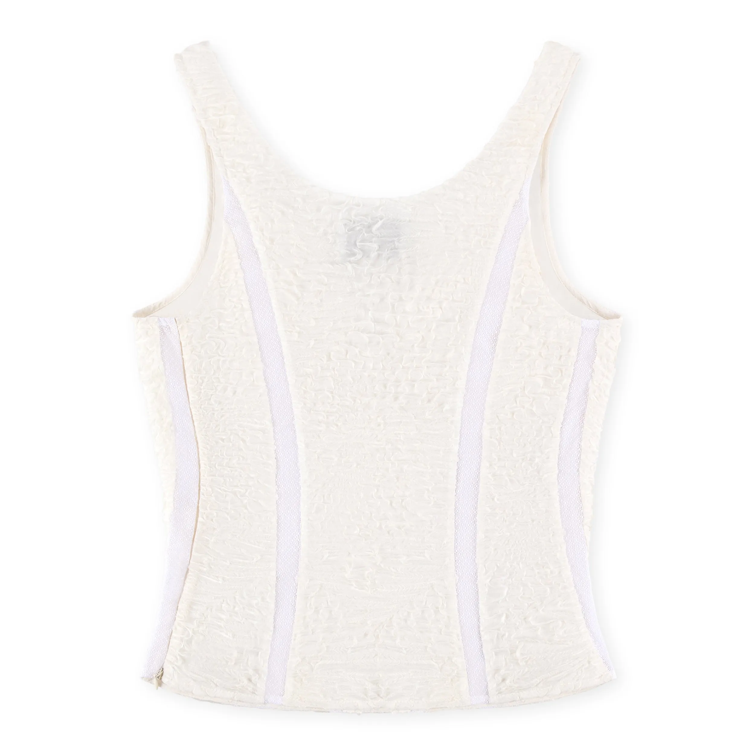 Lace-Panelling Stretchy Corset Top