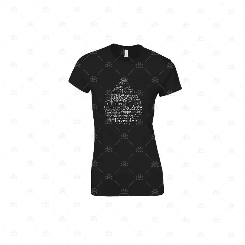 Ladies doTERRA Branded T-Shirt - Design Style 10 (Black)