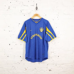 Leeds United 2001 Nike Away Football Shirt - Blue - XL