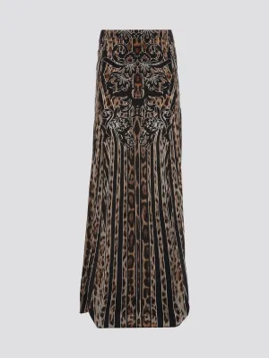 Leopard Print Maxi Skirt