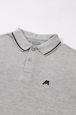 LIGHT GREY POLO SHIRT
