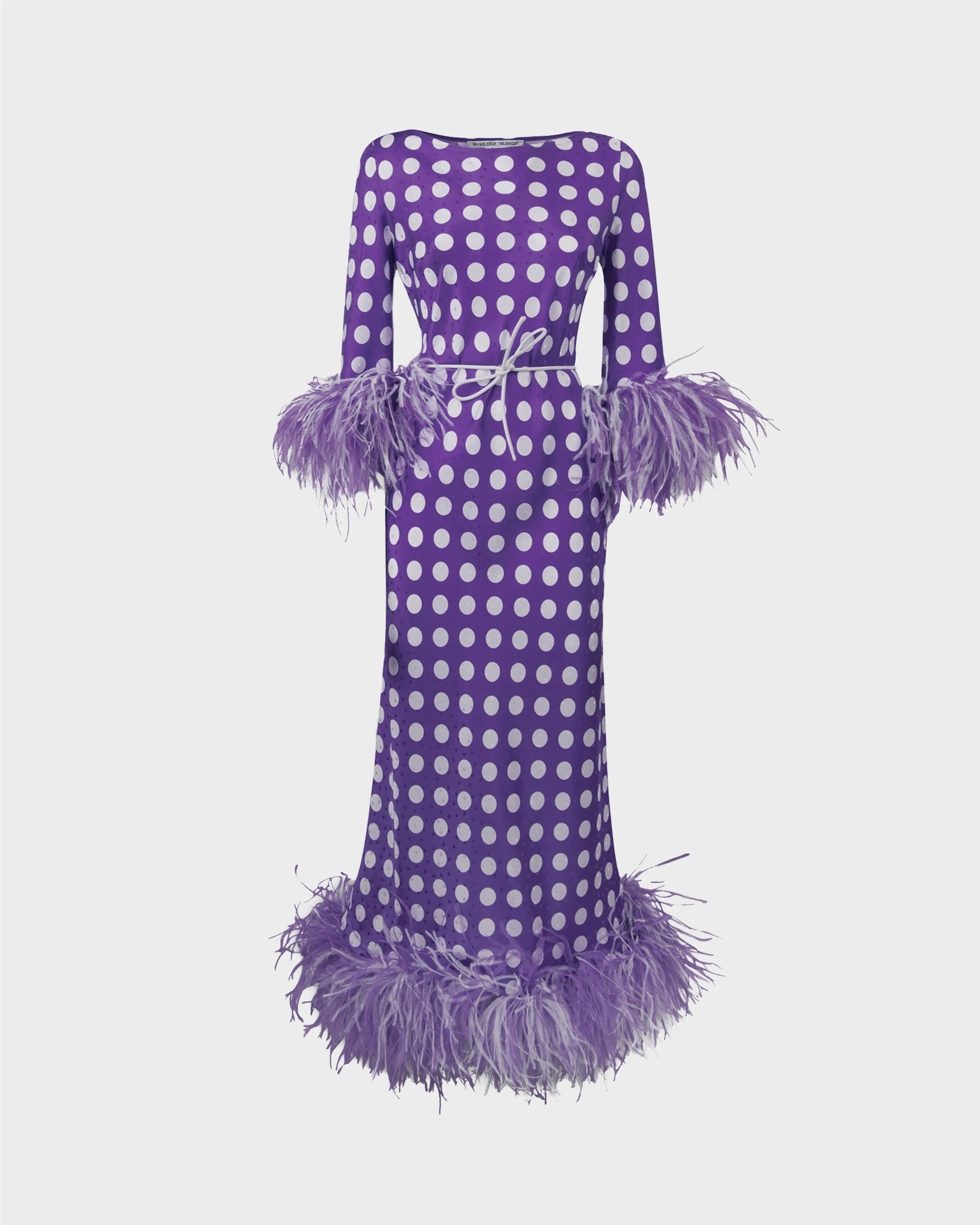 Limited Edition Caprice Lavender Pois Dress by Stephan Janson