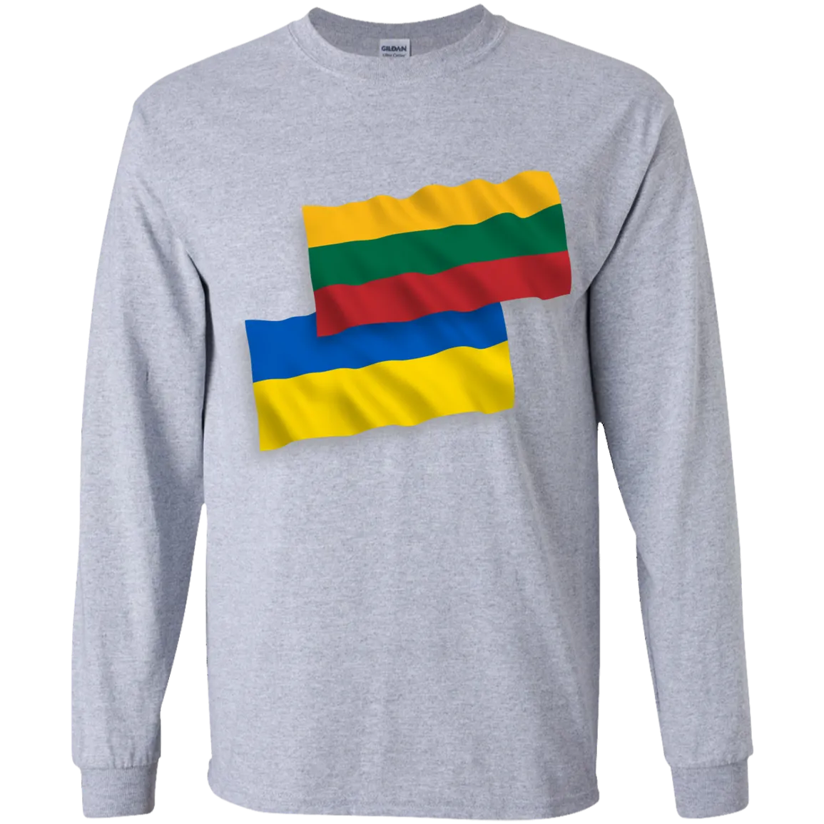 Lithuania Ukraine Flag - Boys Youth Classic Long Sleeve T-Shirt