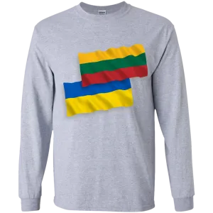 Lithuania Ukraine Flag - Boys Youth Classic Long Sleeve T-Shirt