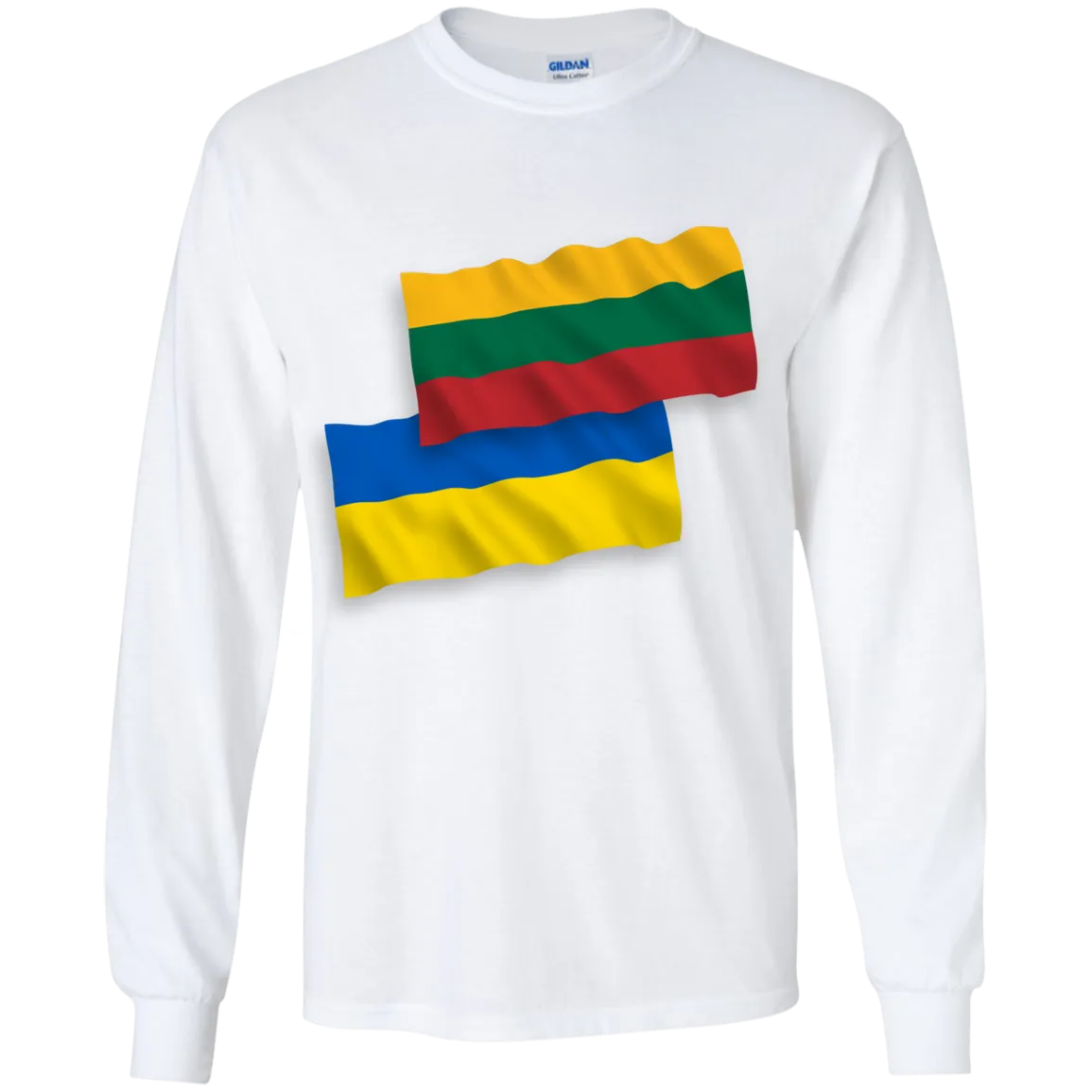 Lithuania Ukraine Flag - Boys Youth Classic Long Sleeve T-Shirt