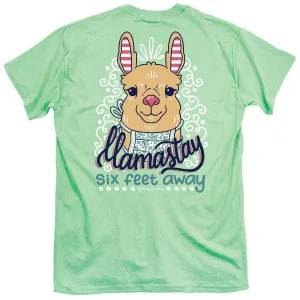 Llamastay  Six Feet AWAY  It's a Girl Thing T-Shirt Llama