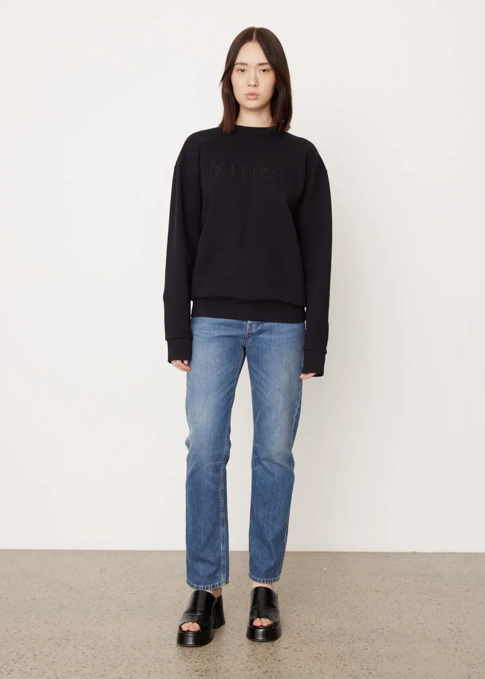 Logo Embroidery Sweatshirt