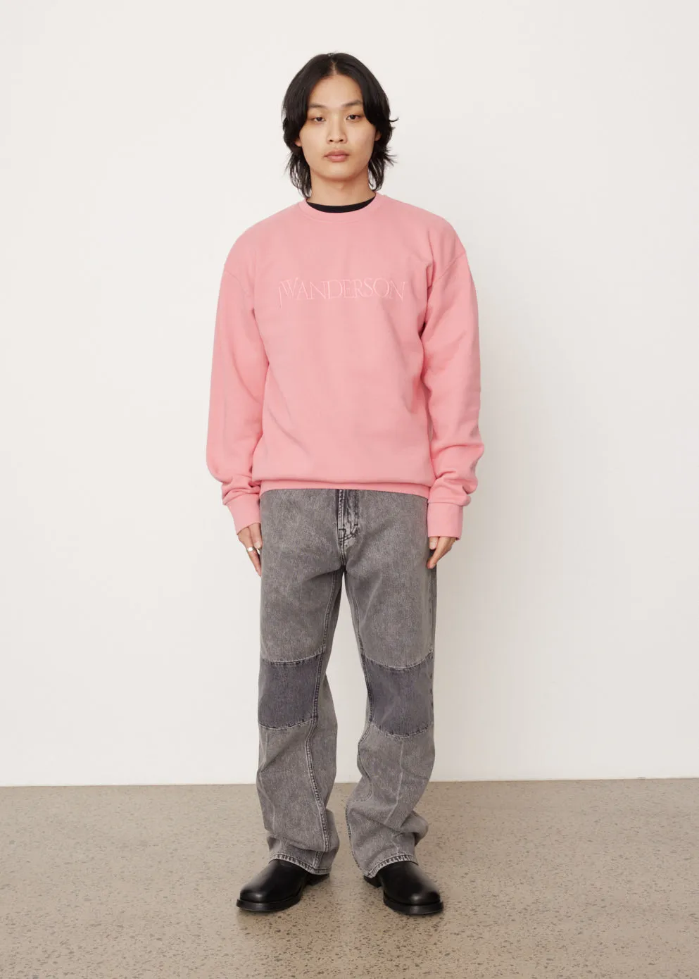 Logo Embroidery Sweatshirt