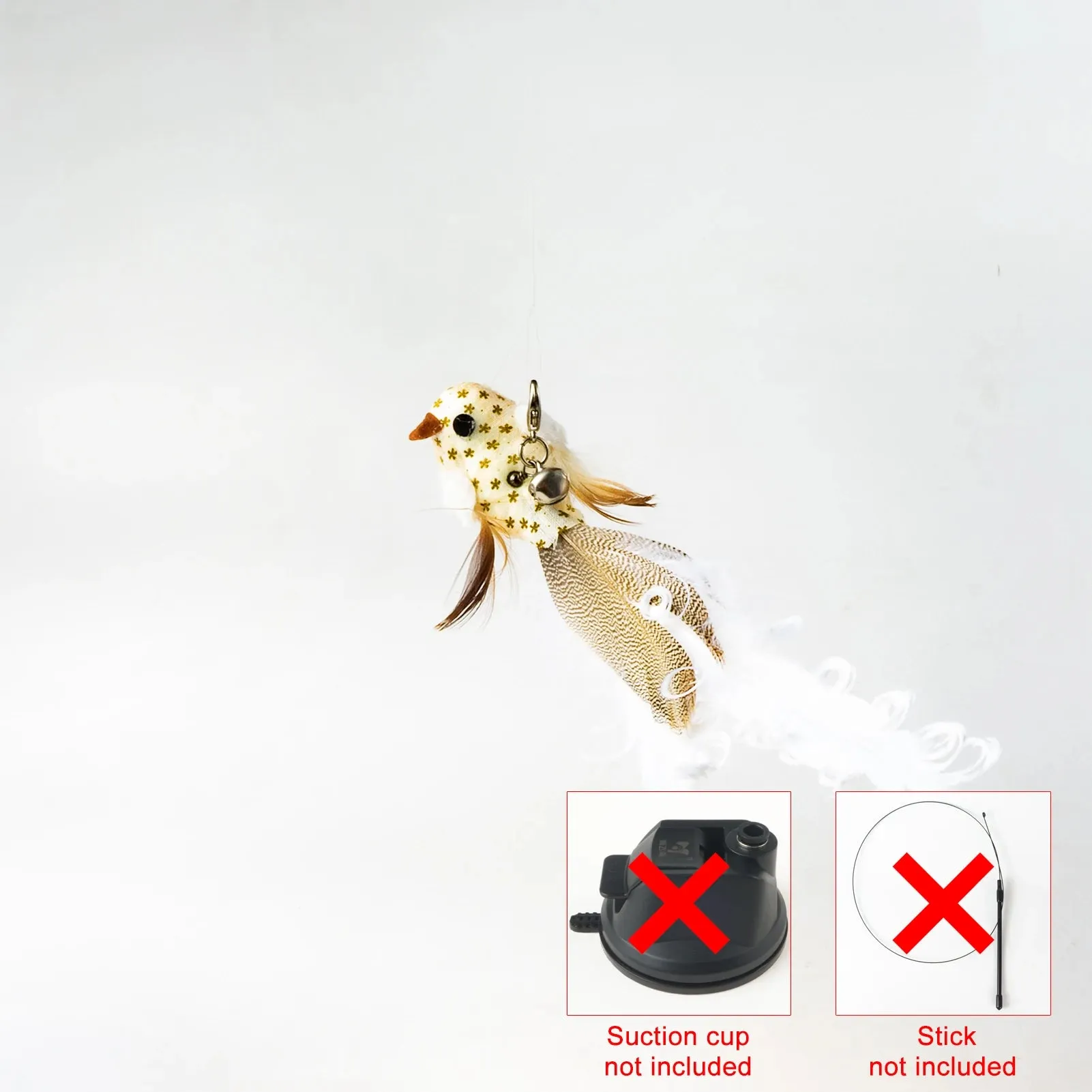 LOHUAHUA Handsfree Bird/Feather Cat Wand