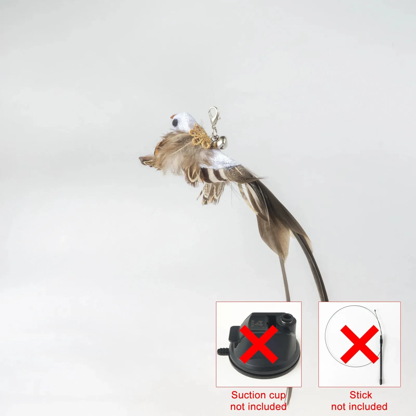 LOHUAHUA Handsfree Bird/Feather Cat Wand