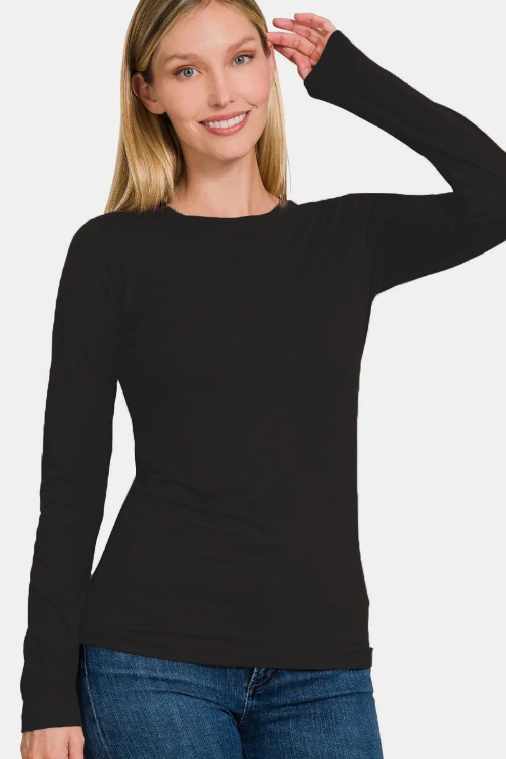 Long Sleeve Round Neck T-Shirt