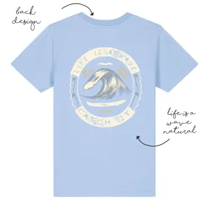 LoveBee T-Shirts | Life Is A Wave | Sail Blue